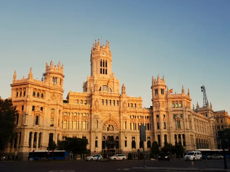 Cibeles Plaza Madrid Sunset